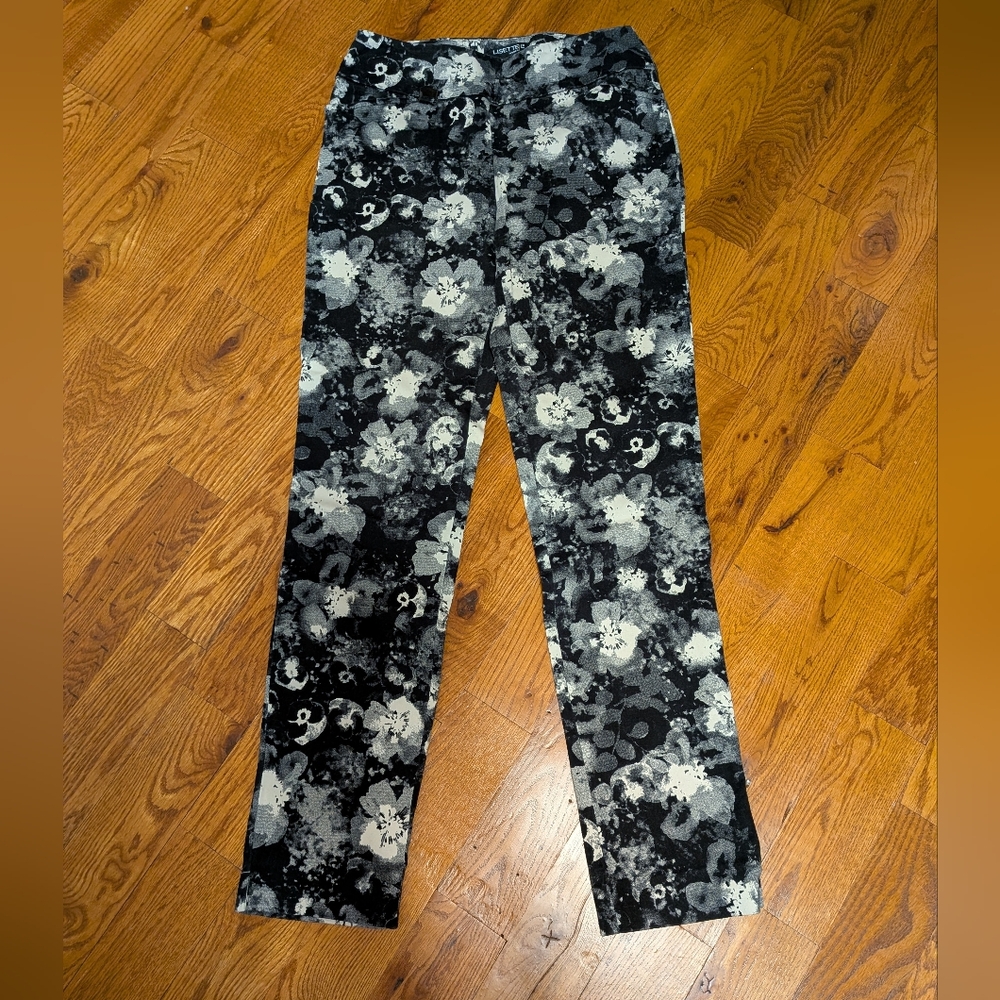 LISETTE L Velvet Floral Pants
